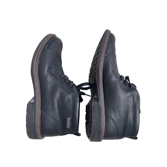 Ecco Leather Lace Up Chukka Boot Size 42 Black Arch Support Orthotic Neutral main image 5